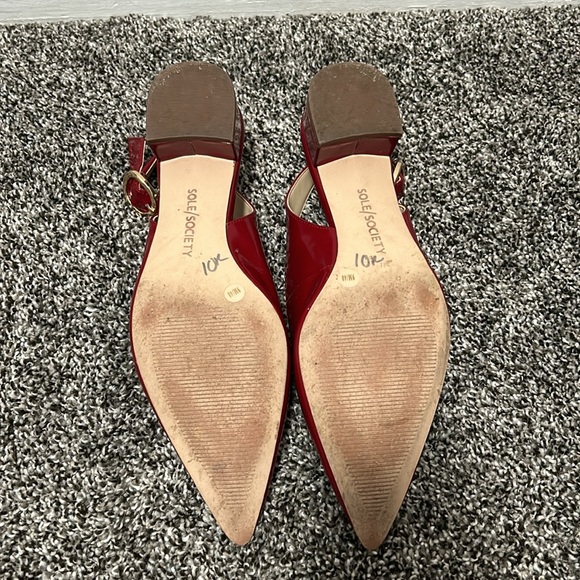 Sole Society Patent Leather Low Block Heels - Picture 5 of 5